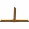 Ekena Millwork Eugene Rough Sawn Timber Gable Bracket, Western Red Cedar, 72"W x 48"H x 2"D x 6"F, 16/12 Pitch GBW072X48X0206EUG00RWR - alternate 4